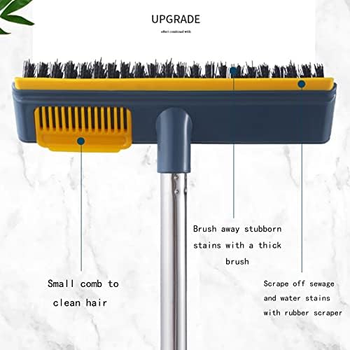 2 in 1 Floor Scrub Brush with Squeegee