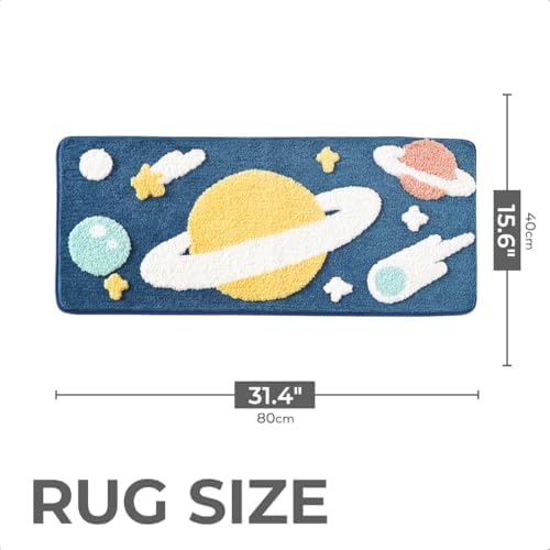 Tyrafry Cute Space Bath Rug Mat 16x31 1