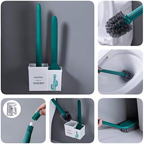 Edelvey Cactus Toilet Brush and Holder Set of Two 1