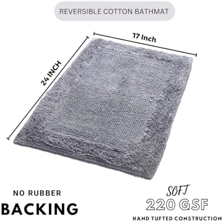 Savi Home 17x24 Charcoal Grey Bath Rug