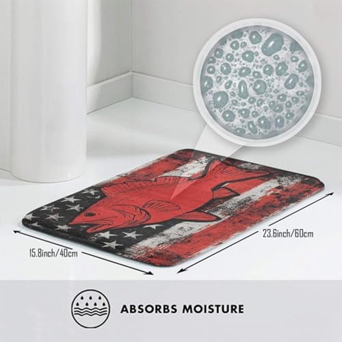 BoomDragon Memory Foam Bath Rug with Non-Slip Base