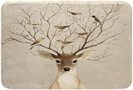 Feelyou 16x24 Inch Cute Deer Bath Mat