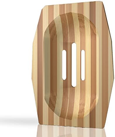 Worldfront Bamboo Soap Dish for Shower Wall