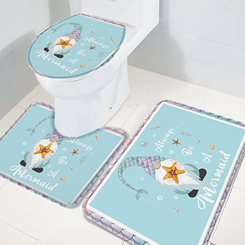 YESOF66 3 Piece Bathroom Rug Set with Non-Slip Backing 1