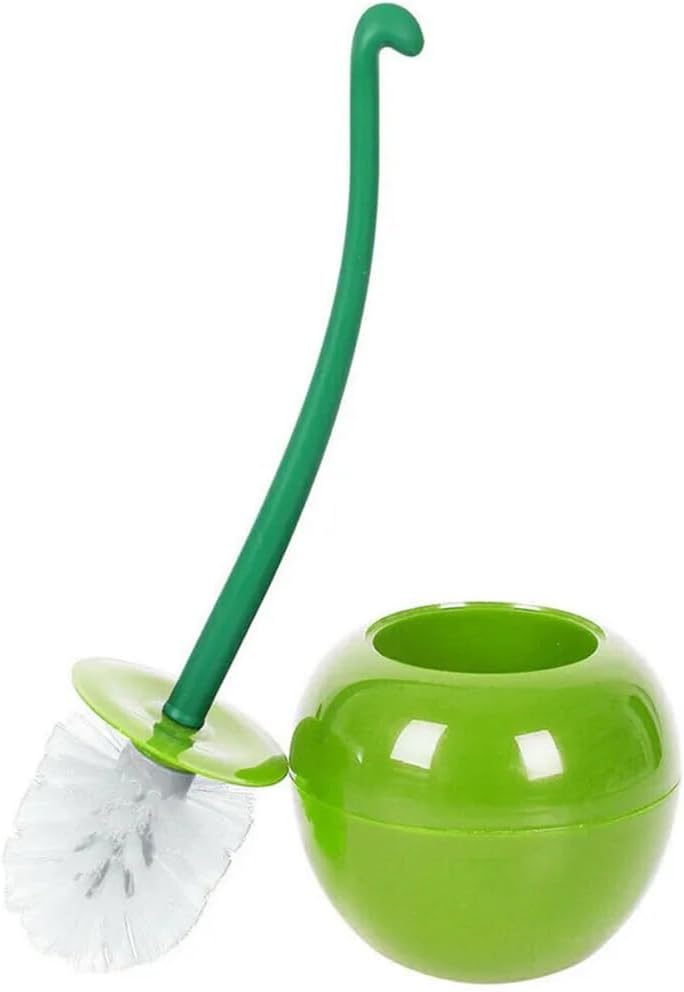 Tvoip Cherry Toilet Brush with Holder Set