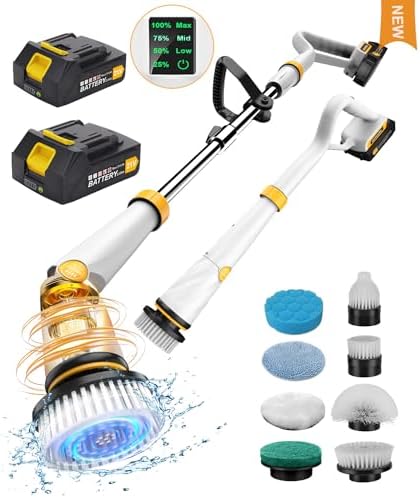 Qimedo Electric Spin Scrubber Q2 Pro with 3 Batteries
