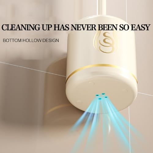 FUXINGQIYE Toilet Brush and Holder Set with Silicone Head