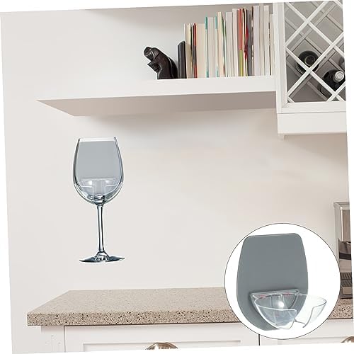 Cabilock Wall Cup Holder for Bathroom Kitchen Grey