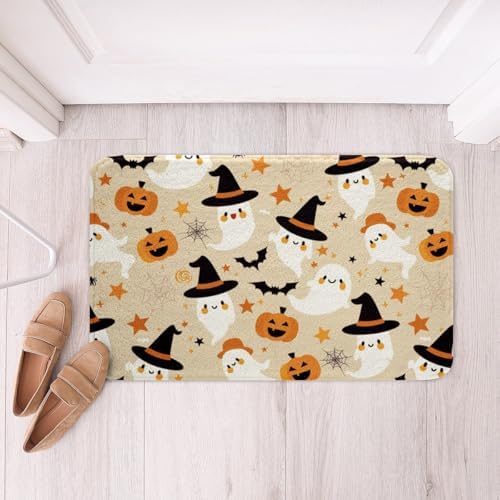 jejeloiu Halloween Bath Mats 16x24 Non-Slip Shaggy