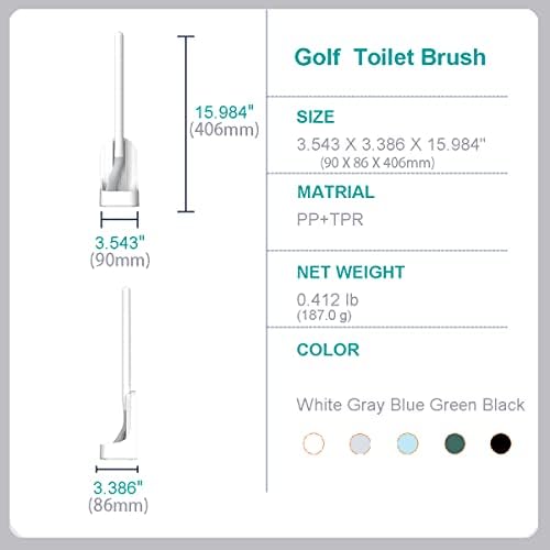 CYANLUX Long Handle Toilet Brush with Holder