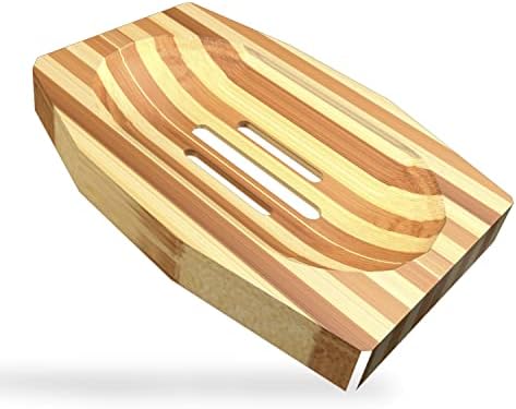 Worldfront Bamboo Soap Dish for Shower Wall