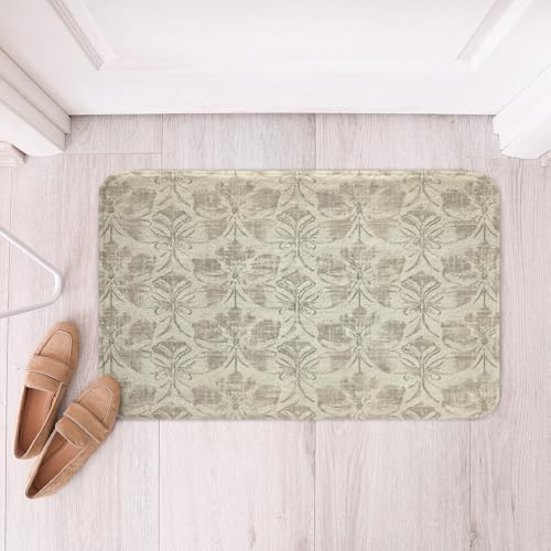 Feelyou 16x24 Inch Vintage Floral Bath Rug