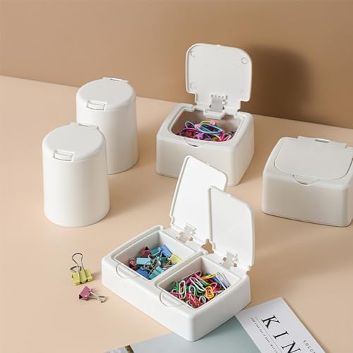 3pcs Cosmetic Cotton Pad Holder Set with Lid and Wide Mouth