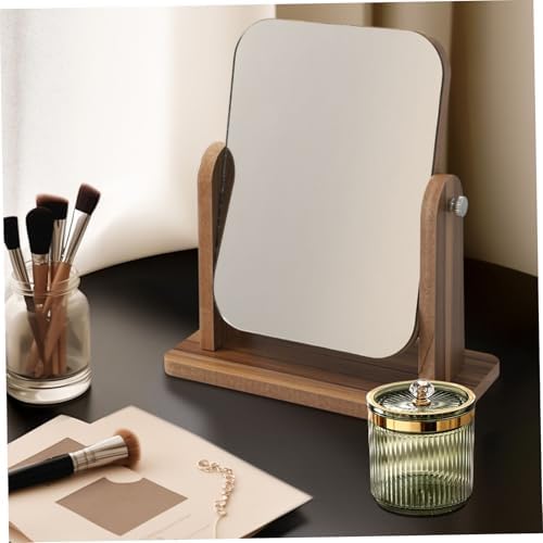 Q-Tip Holder with Leakproof Lid 33x33x37 Inch Plastic Storage Canister for Bathroom