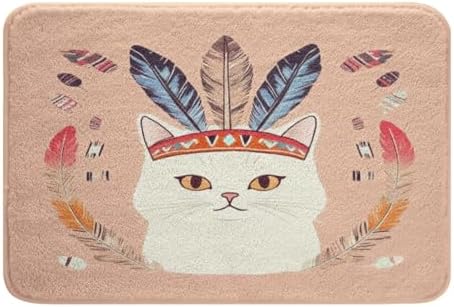 Feelyou Cat Doormat 16x24 Boho Exotic Print