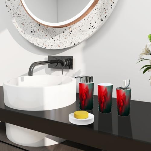 Boho Colorful 6-Piece Bathroom Accessory Set 1