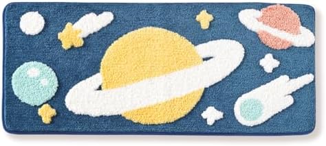 Tyrafry Cute Space Bath Rug Mat 16x31 1
