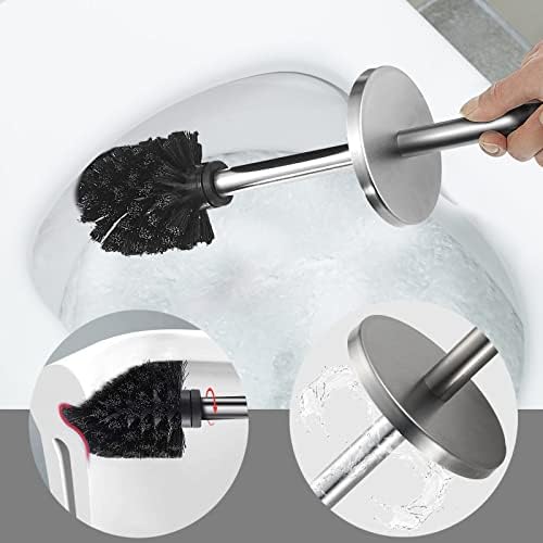 TINYROW Toilet Brush with Holder and Lid 1
