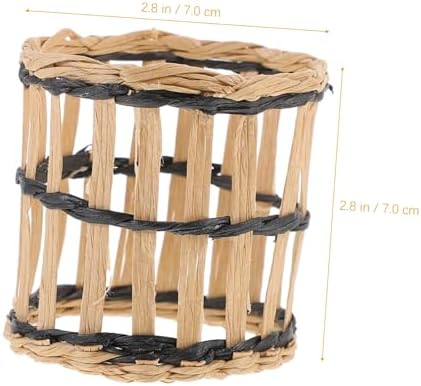 BRIGHTFUFU Handmade Woven Glass Cup Cover 1pc