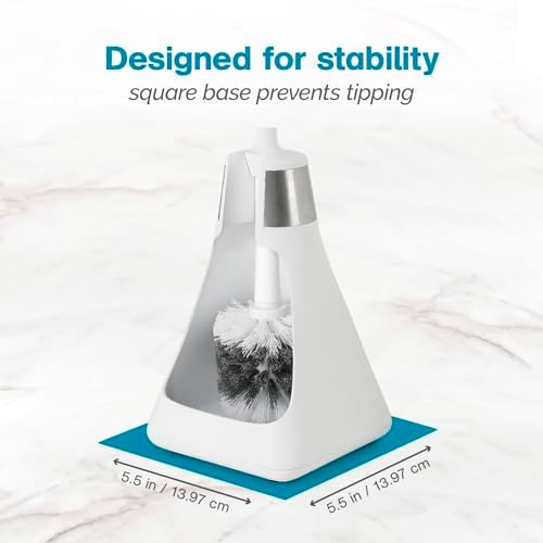 Polder Avant Toilet Brush Caddy with Twist-Remove Head