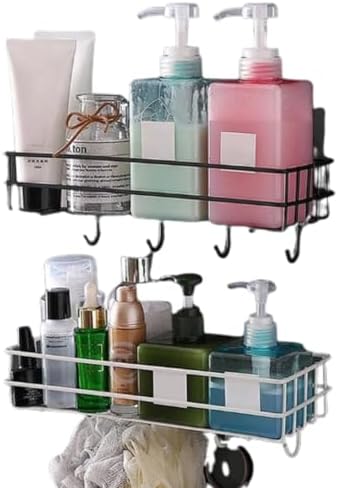 SIAMS Adhesive Shower Caddy with Soap Holder