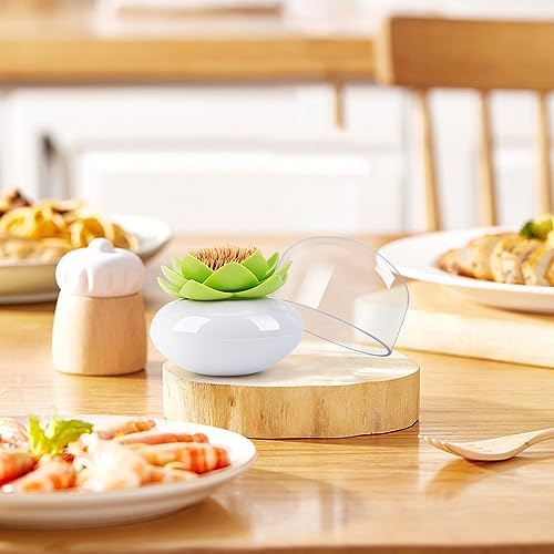 Bloss Lotus Cotton Swab Holder - Green 1