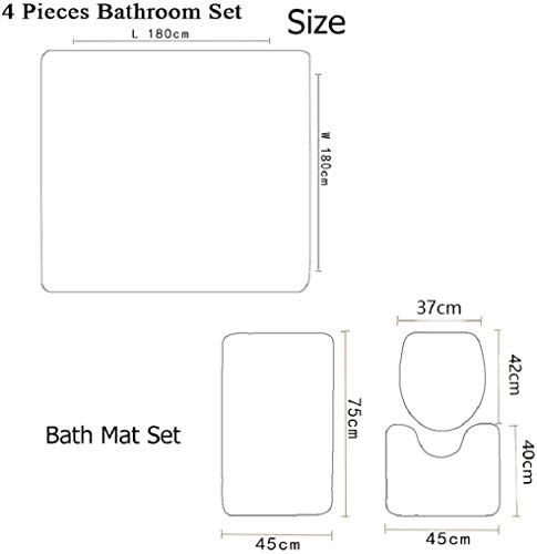 Yuaobeimei Dinosaur 3D Print Bath Set 4 Pieces