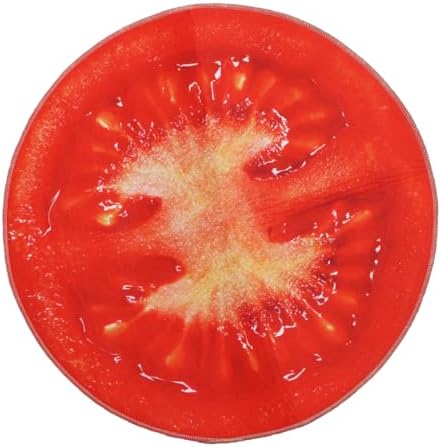 Hoement Round Non-Slip Foot Mat for Bath Living Room