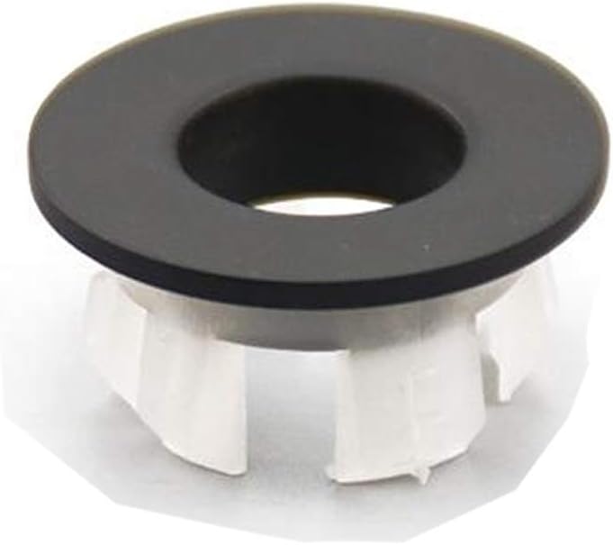 WIRFFND Sink Basin Trim Overflow Cover Brass Insert 2 PCS Matte Black