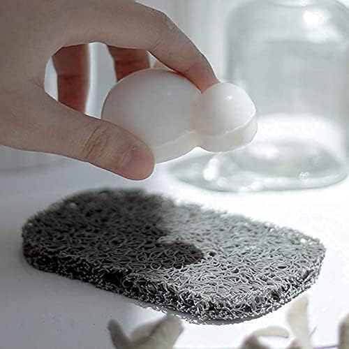 4PCS Bar Soap Saver Holder Grey Kitchen Bathroom