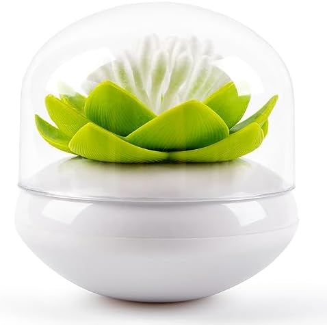 Bloss Lotus Cotton Swab Holder - Green 1