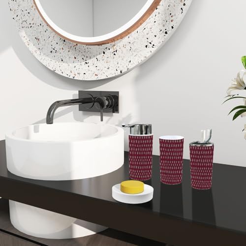 Boho Star Pattern 6-Piece Bathroom Accessory Set 1