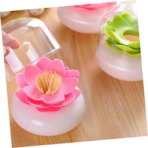 Unomor Lotus Cotton Swab Holder Organizer Green 1