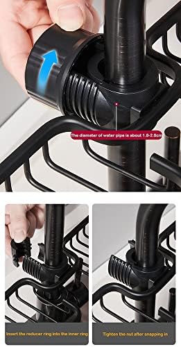 BIENKA 2 Piece Aluminum Corner Shower Caddy Organizer
