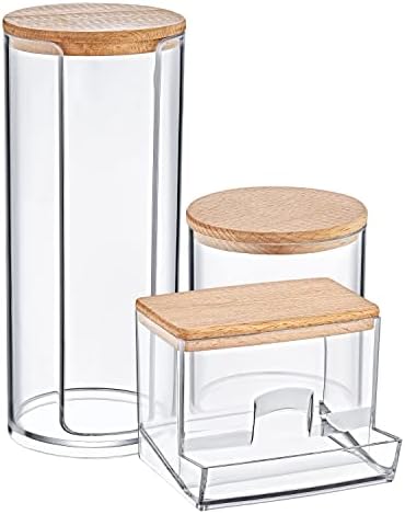 Boxup Bathroom Organizers - Cotton Swab Holder With Lids