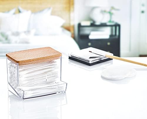 Boxup Bathroom Organizers - Cotton Swab Holder With Lids