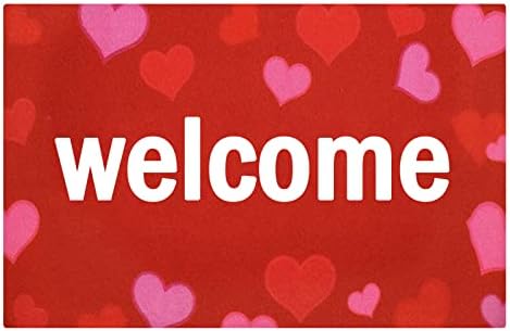 Valentines Day Retro Non Slip Bath Mat with Colored Gnomes