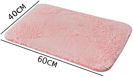 Nudsfuii 24 x 16In Shaggy Bath Rug - Red