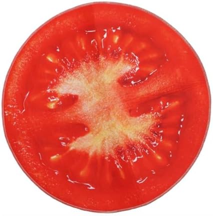 Round Non-Slip Foot Mat with Fruit Design