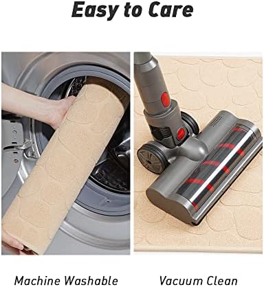 COCOER Non Slip Bath Mat 16x24 Beige
