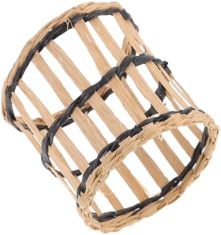 BRIGHTFUFU Handmade Woven Glass Cup Cover 1pc