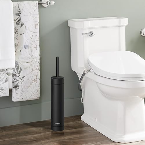 304 Stainless Steel Toilet Brush with Holder and 2 Bristle Heads 1