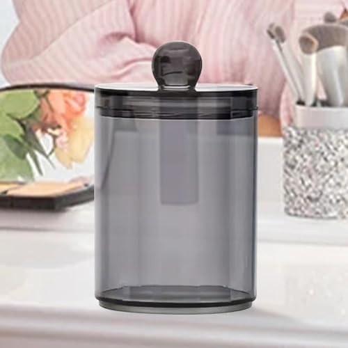 Cotton Swab Dispenser with Lid and Transparent Holder