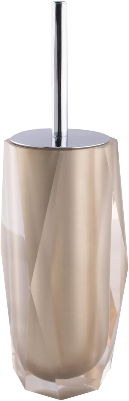 Sparkles Home Faceted Toilet Brush with Stainless Steel Handle