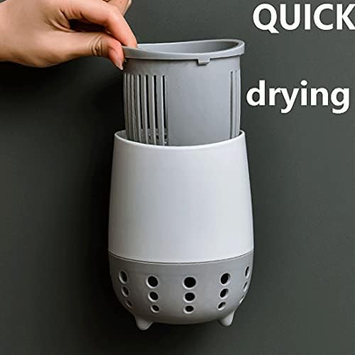 GYDMEG Toilet Brush with Holder Deep Cleaning Wall Mounted Quick Drying 360 Cleaning