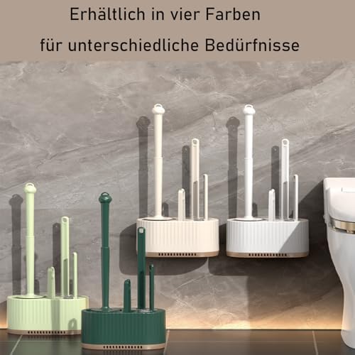 Bazasa 4-in-1 Toilet Brush and Holder Set 1