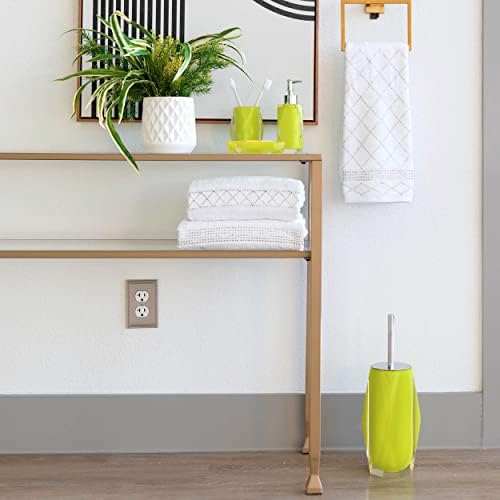 Sparkles Home Faceted Toilet Brush with Stainless Steel Handle