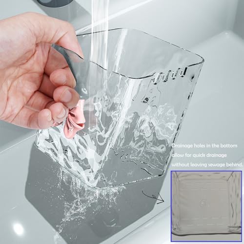 Lae Nuvole Clear-Small Wall Mounted Shower Caddy Organizer 2 Pack