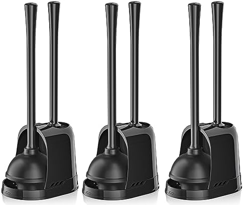 LOVLOY 3PCS Toilet Plunger and Brush Set 1
