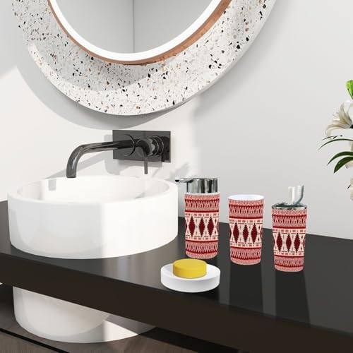 Boho Bathroom Accessory Set 6 Piece